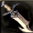 Usable by Rangers, Assassins. Reverse sword modified from a Long Blade to bear a single fang.
[Enhancement:Magic Crystal]